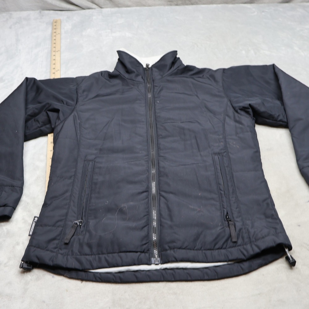 Columbia Vertex Jacket Womens Small Black Fleece Lined Insulated Outdoor Hiking